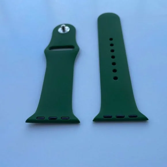 Replacement Strap for iWatch Green Tone Silicon Rubber Band Size 38/40mm - Picture 6 of 8